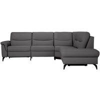 ECKSOFA in Echtleder Grau  280/249 cm  - Anthrazit/Grau, Design, Leder/Metall (280/249cm) - Himolla Komfortklass