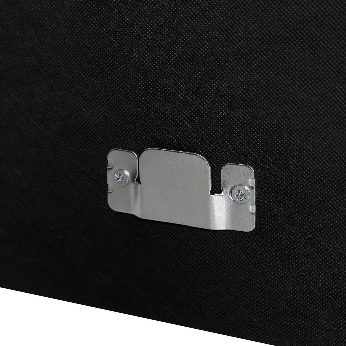 BOXSPRINGBETT 180/220 cm  in Hellgrau  - Hellgrau/Schwarz, Design, Textil (180/220cm) - home24