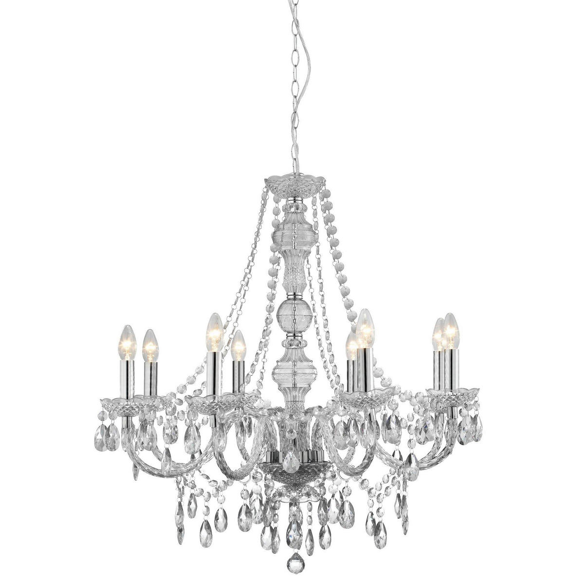 LESTENEC  Marie Therese      74/150 cm      E14 - barve kroma, Konvencionalno, kovina/umetna masa (74/150cm)