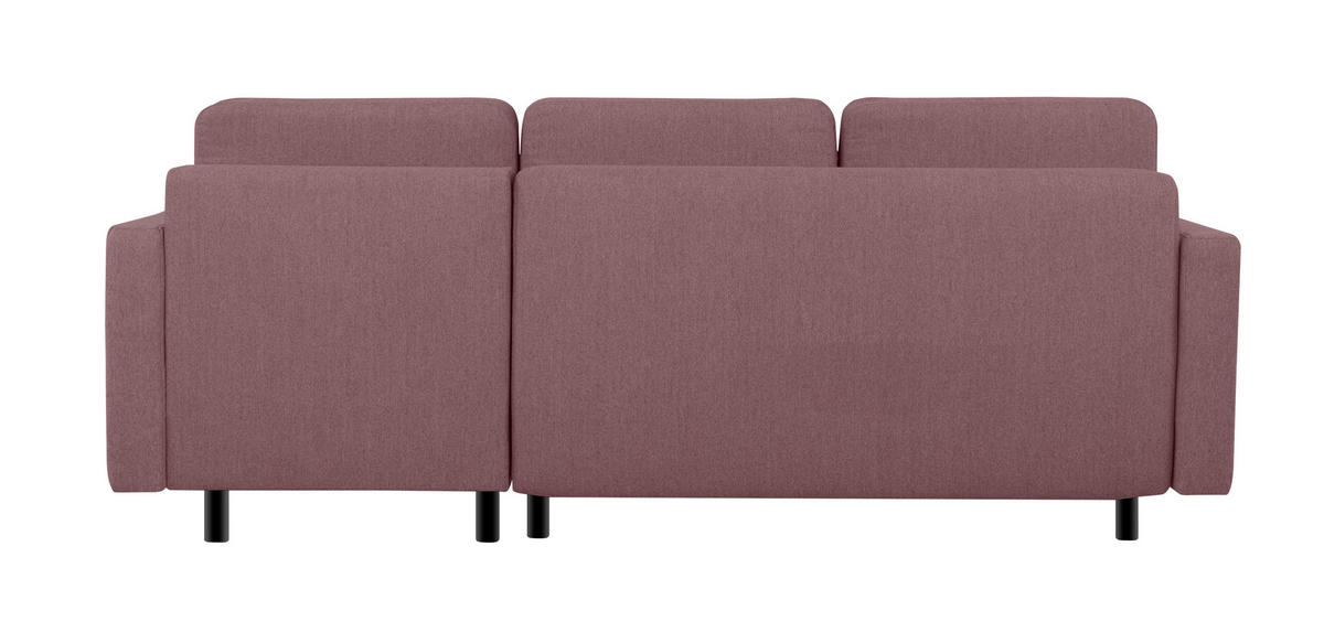ECKSOFA in Beere  - Beere/Buchefarben, Design, Holz/Textil (223/157cm) - MID.YOU