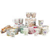 ŠÁLKA NA KÁVU nový kostný porcelán (new bone china)  - hnedá/modrá, Trend, kartón/papier (320ml)