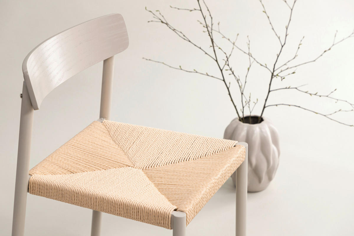 STUHL Rattan  - Design, Holz/Metall (51,5/79/54cm) - Livetastic