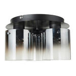 DECKENLEUCHTE  35/21,5 cm    - Schwarz, Design, Glas/Metall (35/21,5cm) - Dieter Knoll