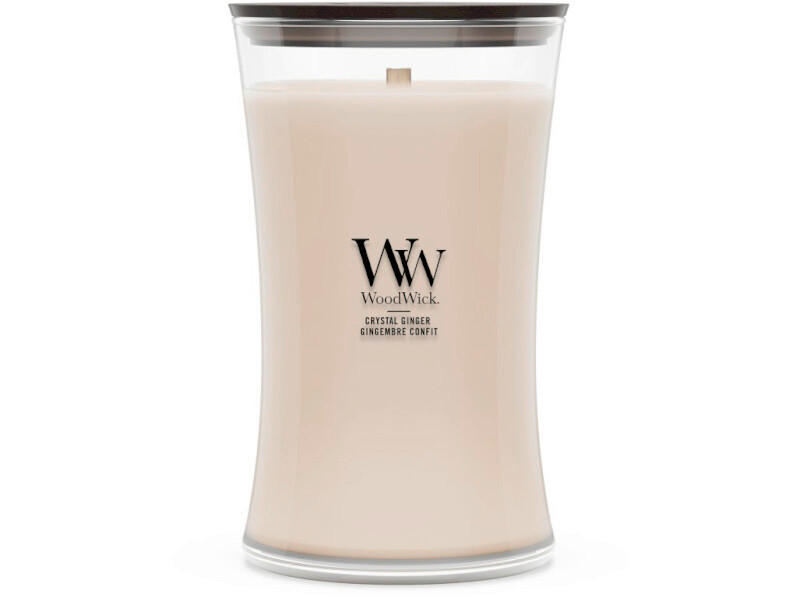 ILLATGYERTYA - bézs/krémszínű, Basics, üveg/paraffin (10.2/17.8/10.2cm) - WoodWick