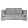 SCHLAFSOFA in Cord Hellgrau  - Hellgrau/Naturfarben, Konventionell, Holz/Textil (200/75/92cm) - Livetastic