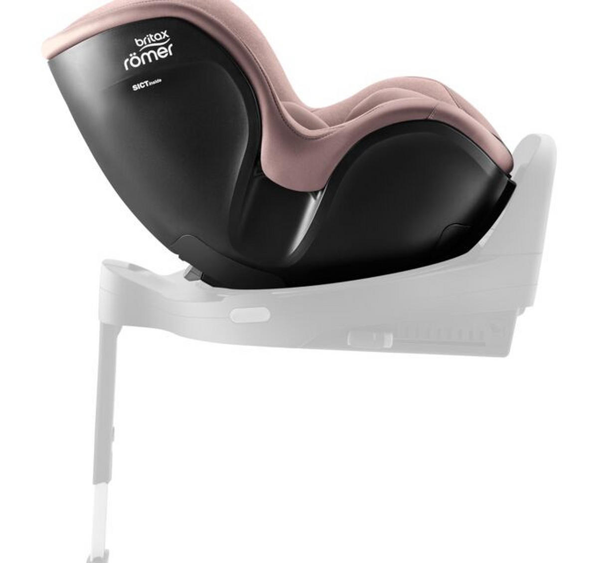 REBOARDER-KINDERSITZ Dualfix 5Z  - Mauve/Altrosa, Basics, Kunststoff/Textil (44/48/74cm) - Britax Römer