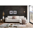 ECKSOFA in Cord Creme  - Eichefarben/Creme, MODERN, Holz/Textil (261/178cm) - Carryhome