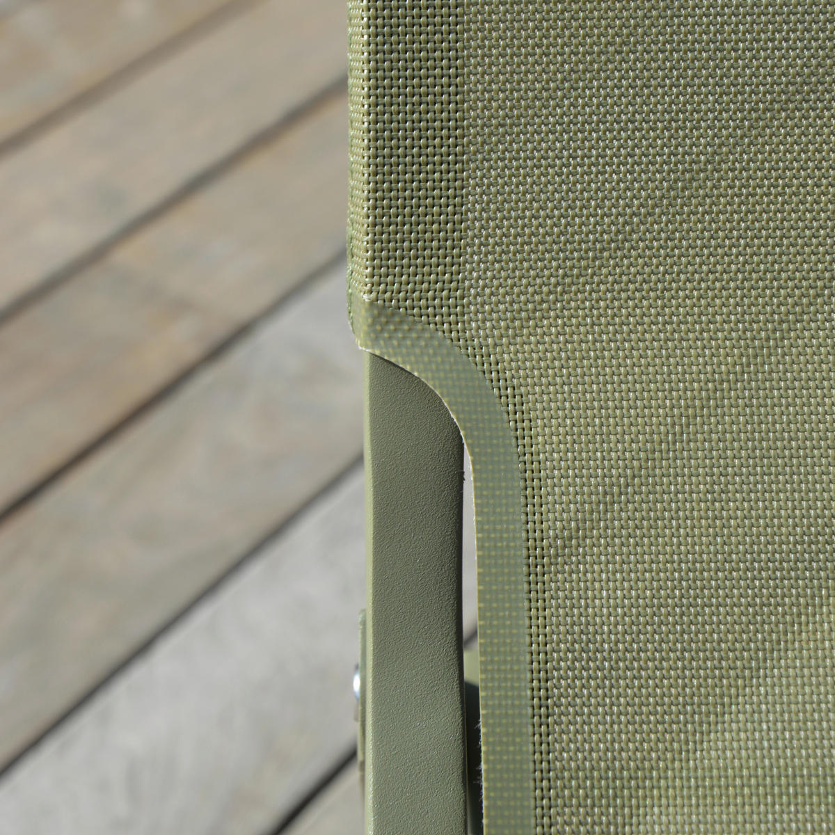 KLAPPSESSEL Netzbespannung Grün  - Grün, Design, Textil/Metall (80/70/88cm) - Ambia Garden