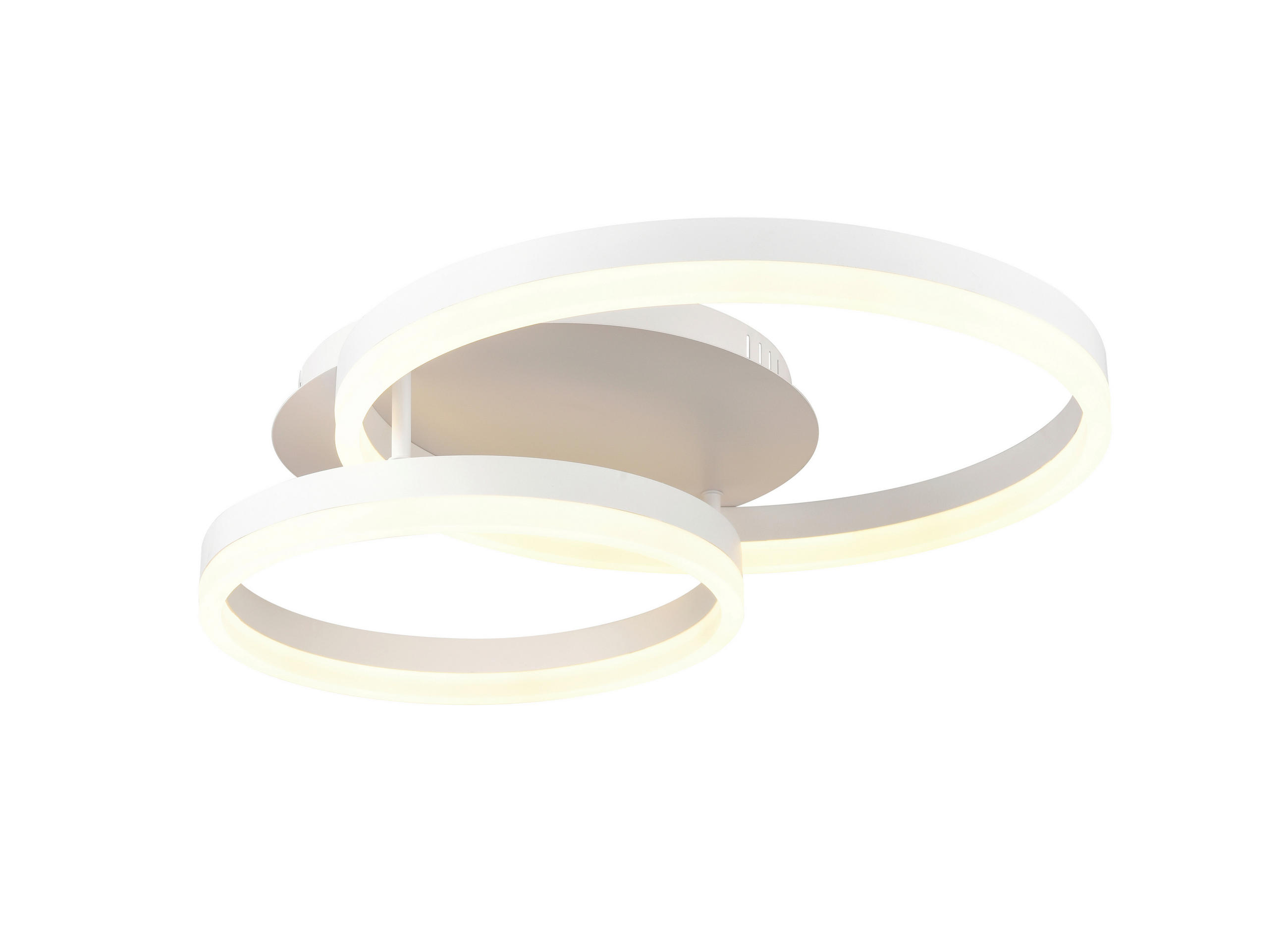 LED PLAFONJERA - bela, Osnovno, metal/plastika (40x52cm)