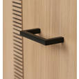 HIGHBOARD  115/120/42 cm 2 Schublade(n)  - Eichefarben/Schwarz, LIFESTYLE, Holzwerkstoff/Metall (115/120/42cm) - Novel
