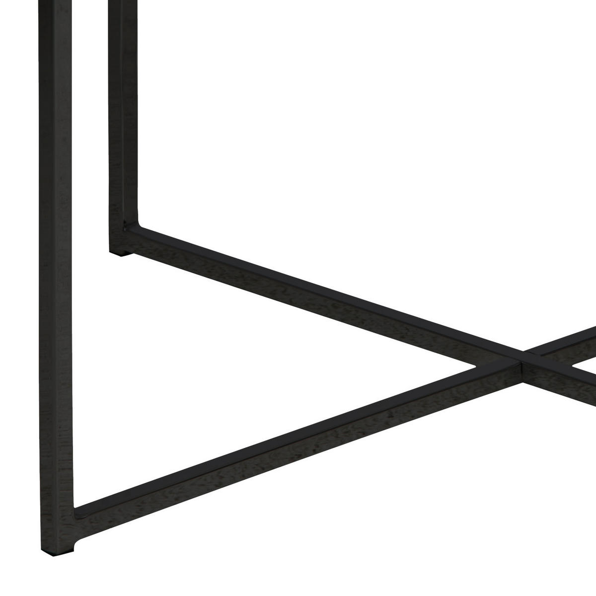 KLUB STOČIĆ  crna, bela  - bela/crna, Trendi, staklo/metal (80/80/45cm) - Carryhome