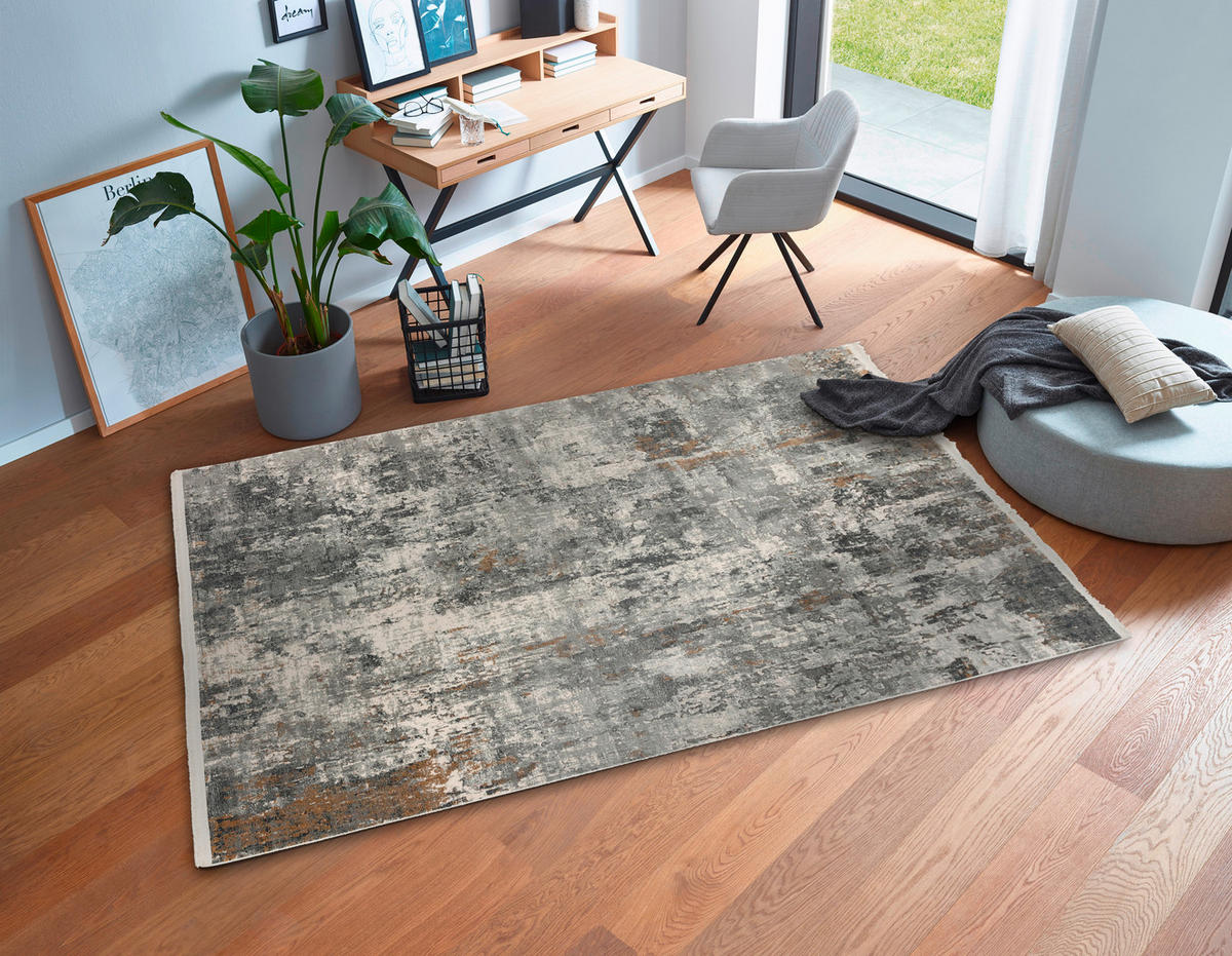 WEBTEPPICH 200/290 cm Positano Anthrazit, Creme  - Anthrazit/Creme, LIFESTYLE, Textil (200/290cm) - Novel