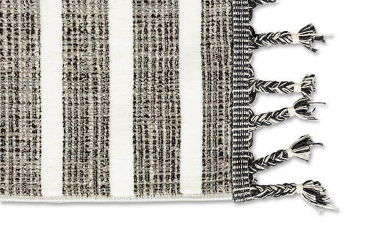 WEBTEPPICH 133/190 cm Grau, Weiß  - Weiß/Grau, Design, Textil (133/190cm) - Novel
