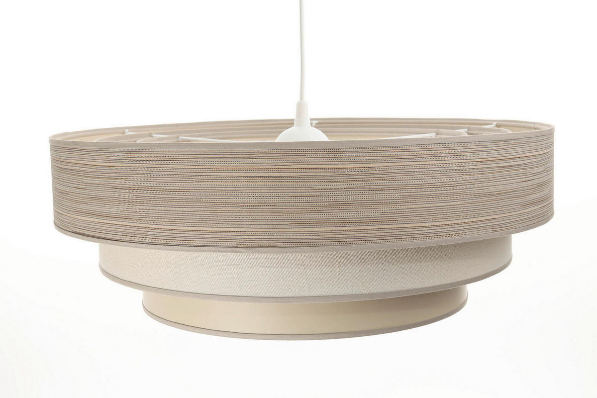 HÄNGELEUCHTE Boho Elegant 60/89 cm   - Beige/Karamell, Design, Kunststoff/Textil (60/89cm)