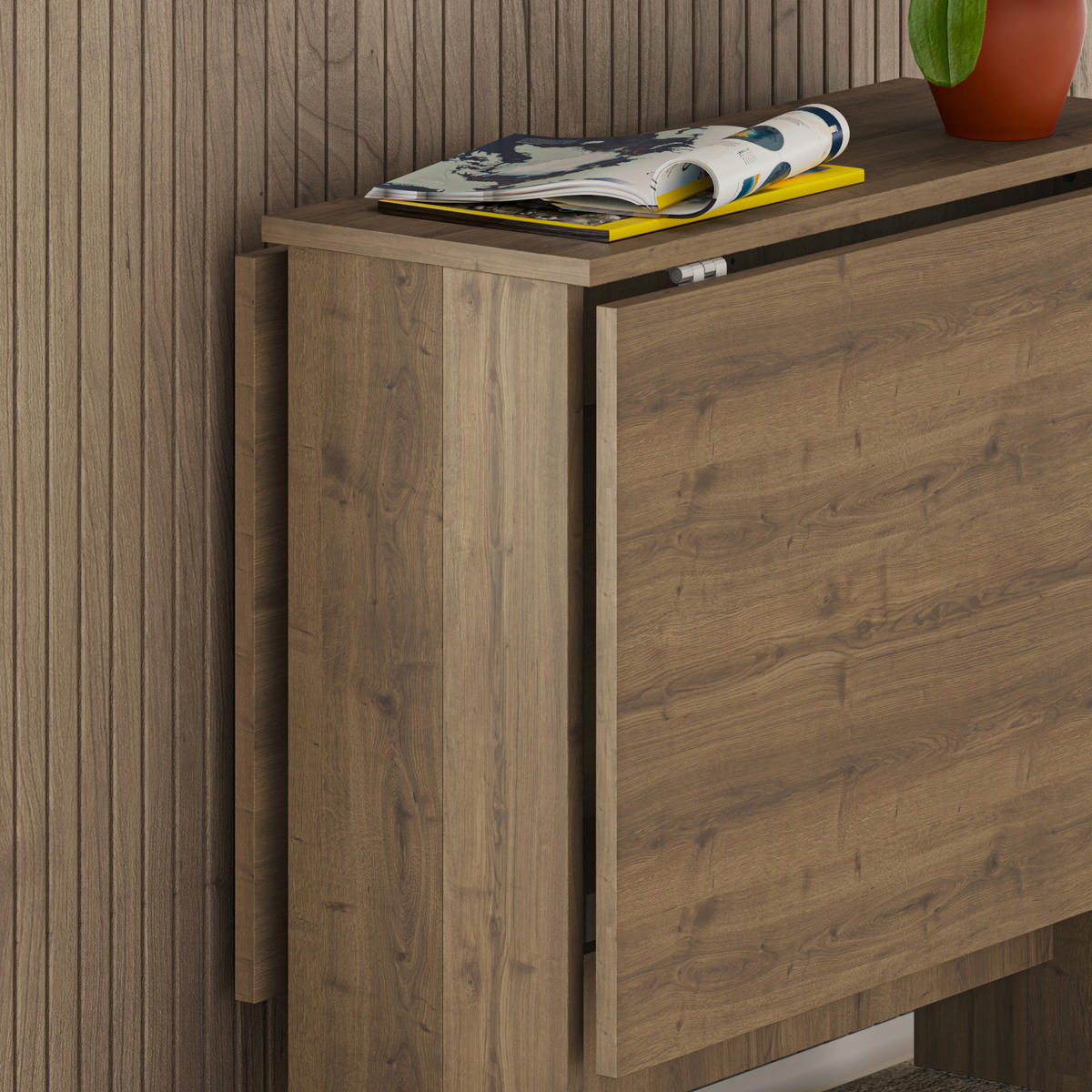 ESSTISCH rechteckig Eiche dunkel  - Eiche dunkel, Design, Holzwerkstoff (130/76/73cm) - Livetastic