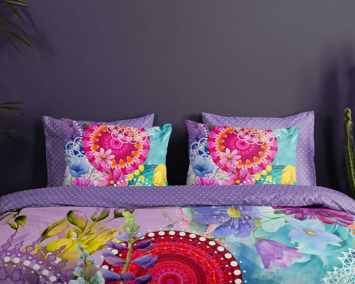 POSTELJINA HAPPY COLOURS 140/200 cm saten višebojna  - višebojna, Konvencionalno, tekstil (140/200cm) - Novel