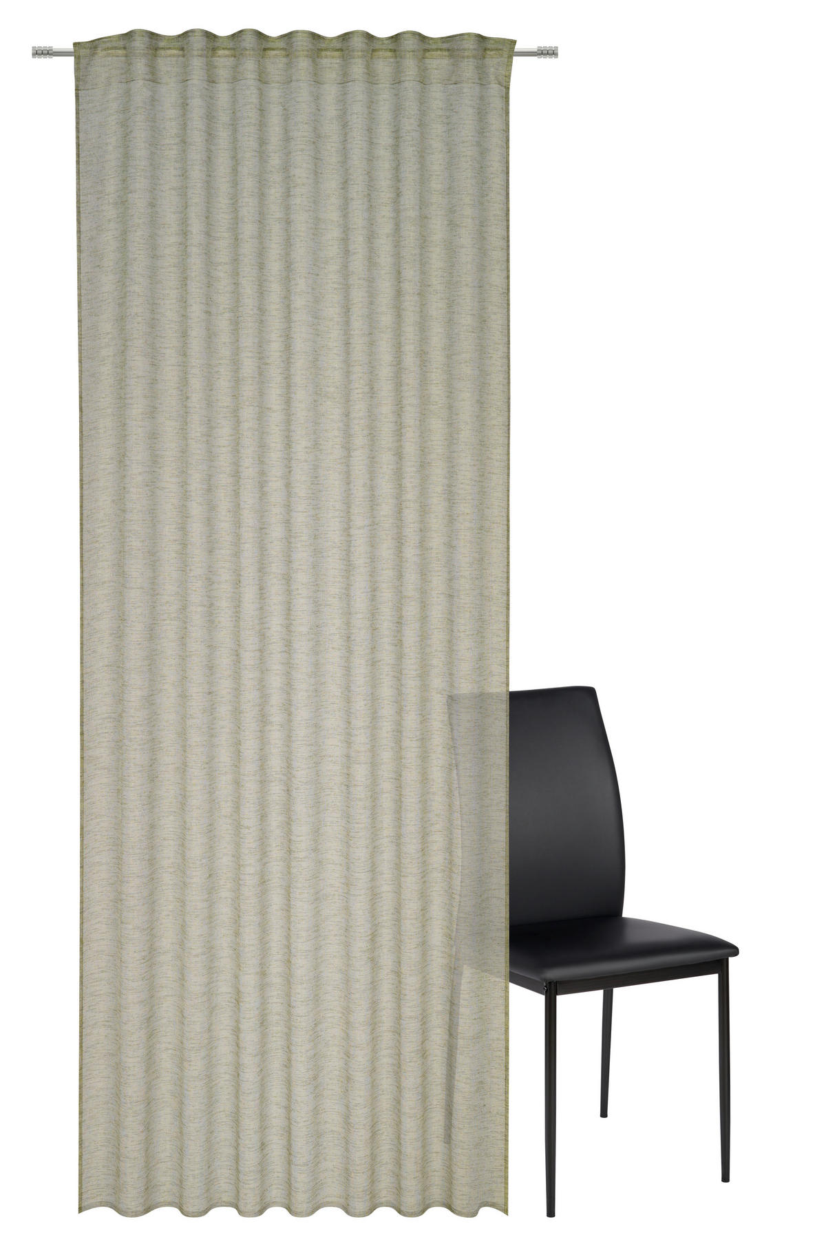 FERTIGVORHANG  transparent   140/245 cm  - Grün, Basics, Textil (140/245cm) - Esposa