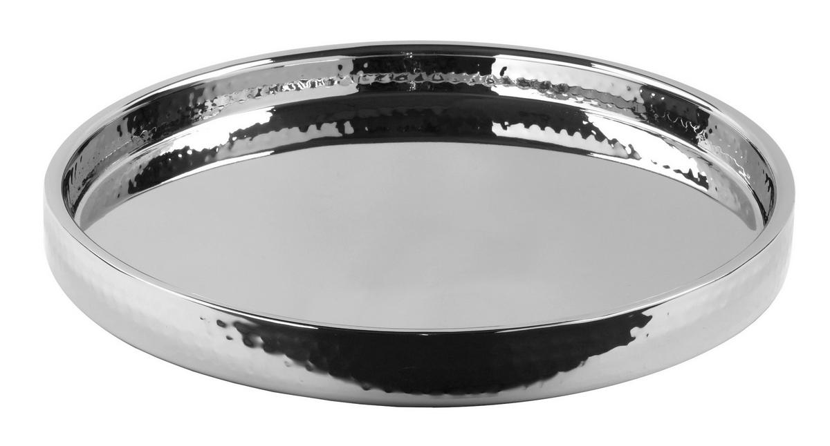 DEKOTABLETT - Silberfarben, Basics, Metall (32cm) - Fink