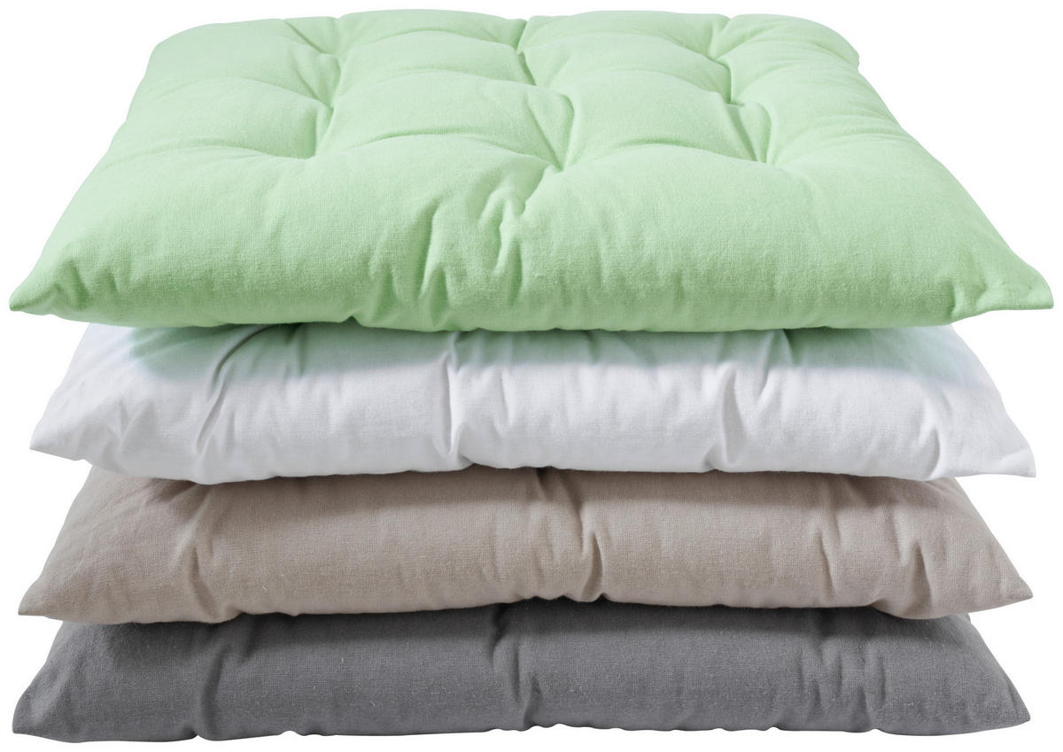 JASTUK ZA SEDENJE 40/40 cm     - bela, Osnovno, tekstil (40/40cm) - Boxxx