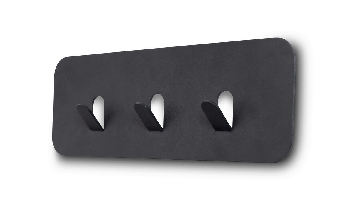 HAKENLEISTE  in Anthrazit  - Anthrazit, Design, Metall (30/10/3cm) - Xora