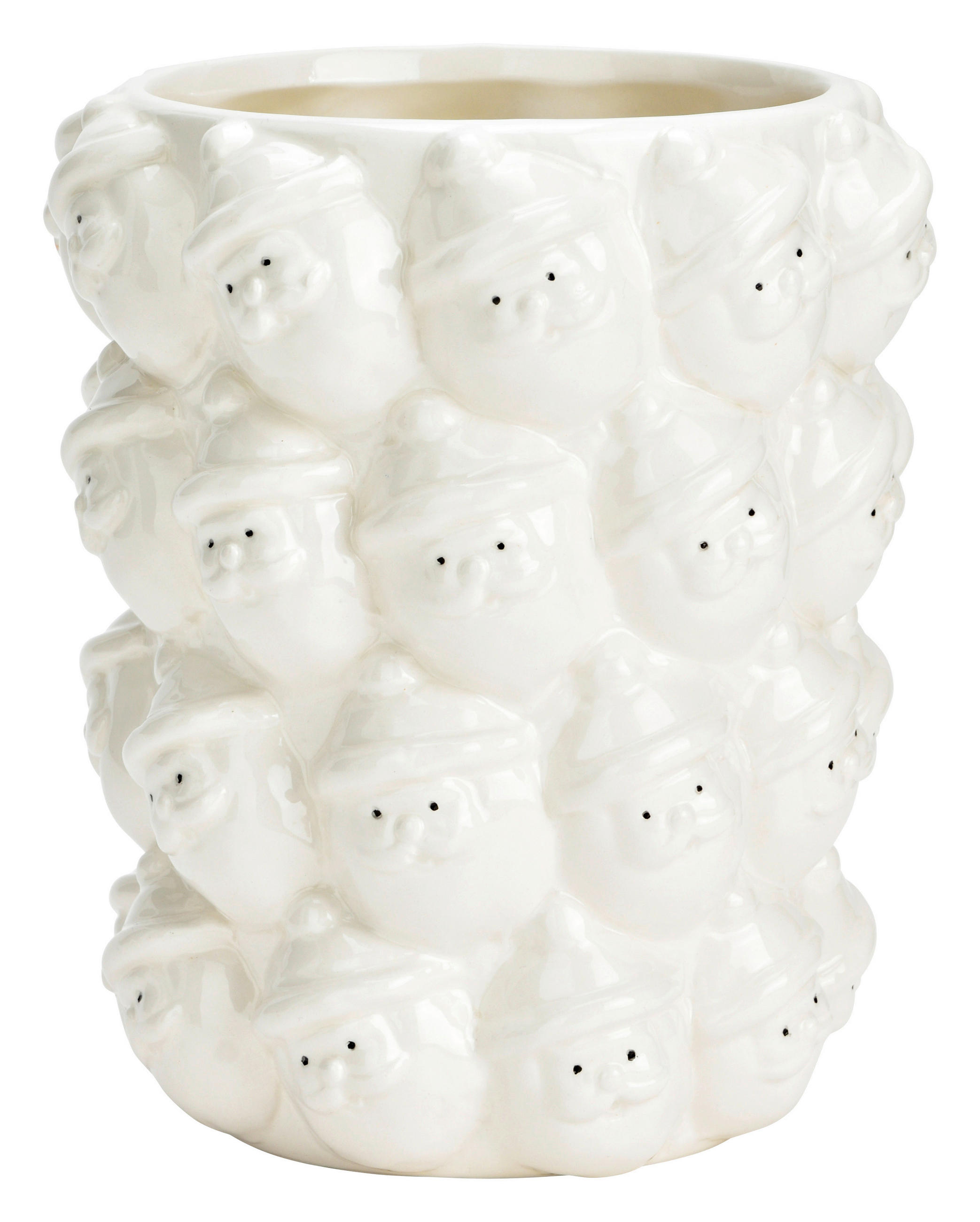 VASE  - Weiß, Basics, Keramik (14,0/17,0/14cm)