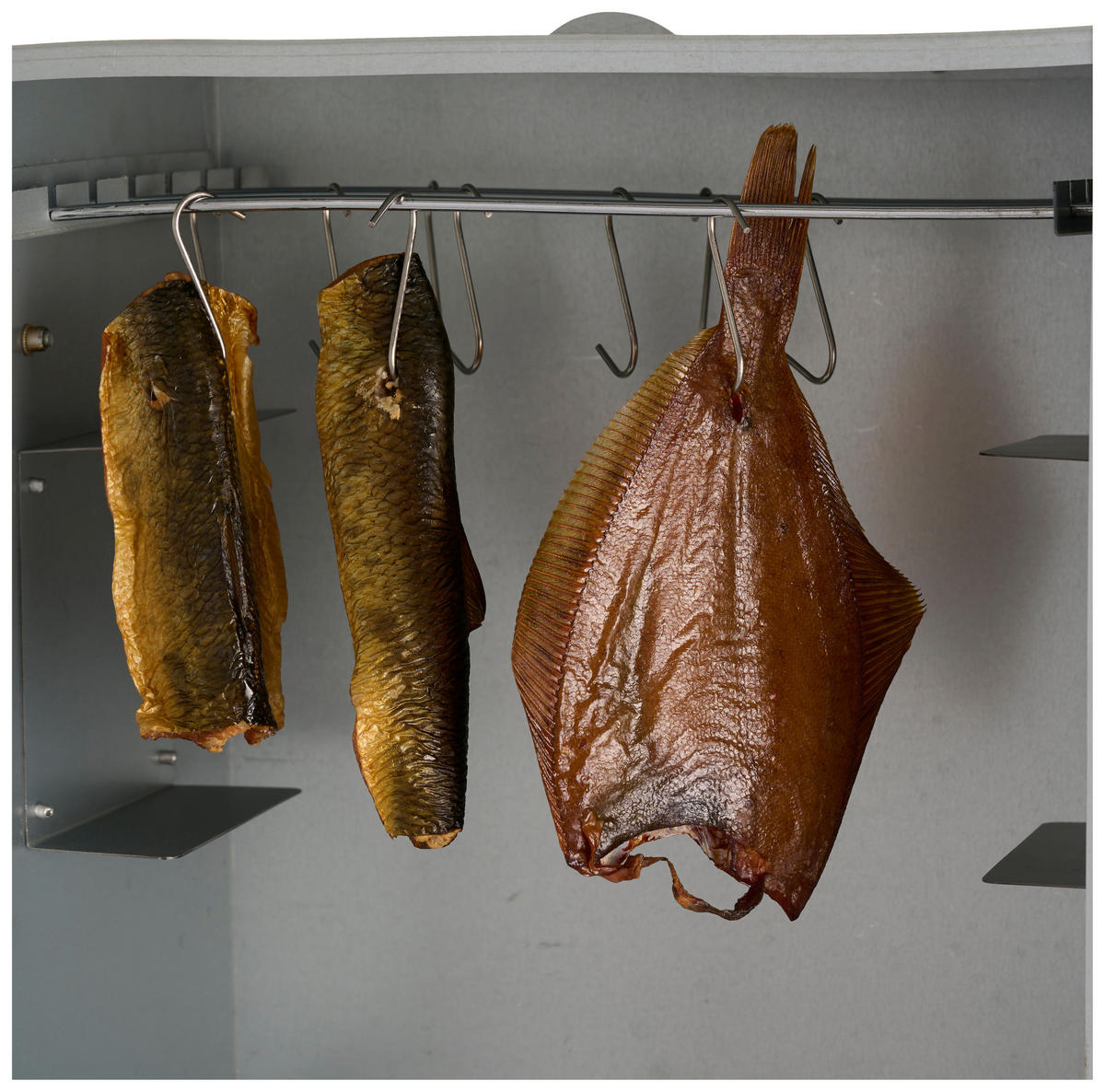 RÄUCHEROFEN - Grau, Basics, Metall (44/80/28cm)