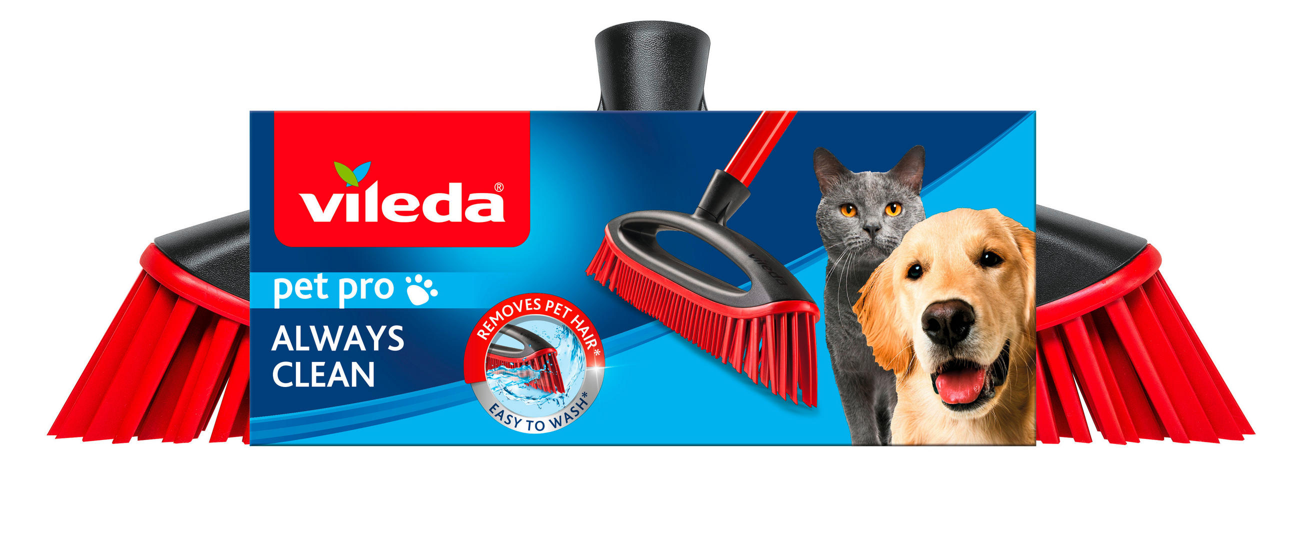 NÁHRADNÁ HLAVICA NA METLU - červená, Basics - Vileda