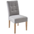 STUHL in Webstoff Holz, Textil - Eichefarben/Grau, KONVENTIONELL, Holz/Textil (48/95/61cm) - Carryhome