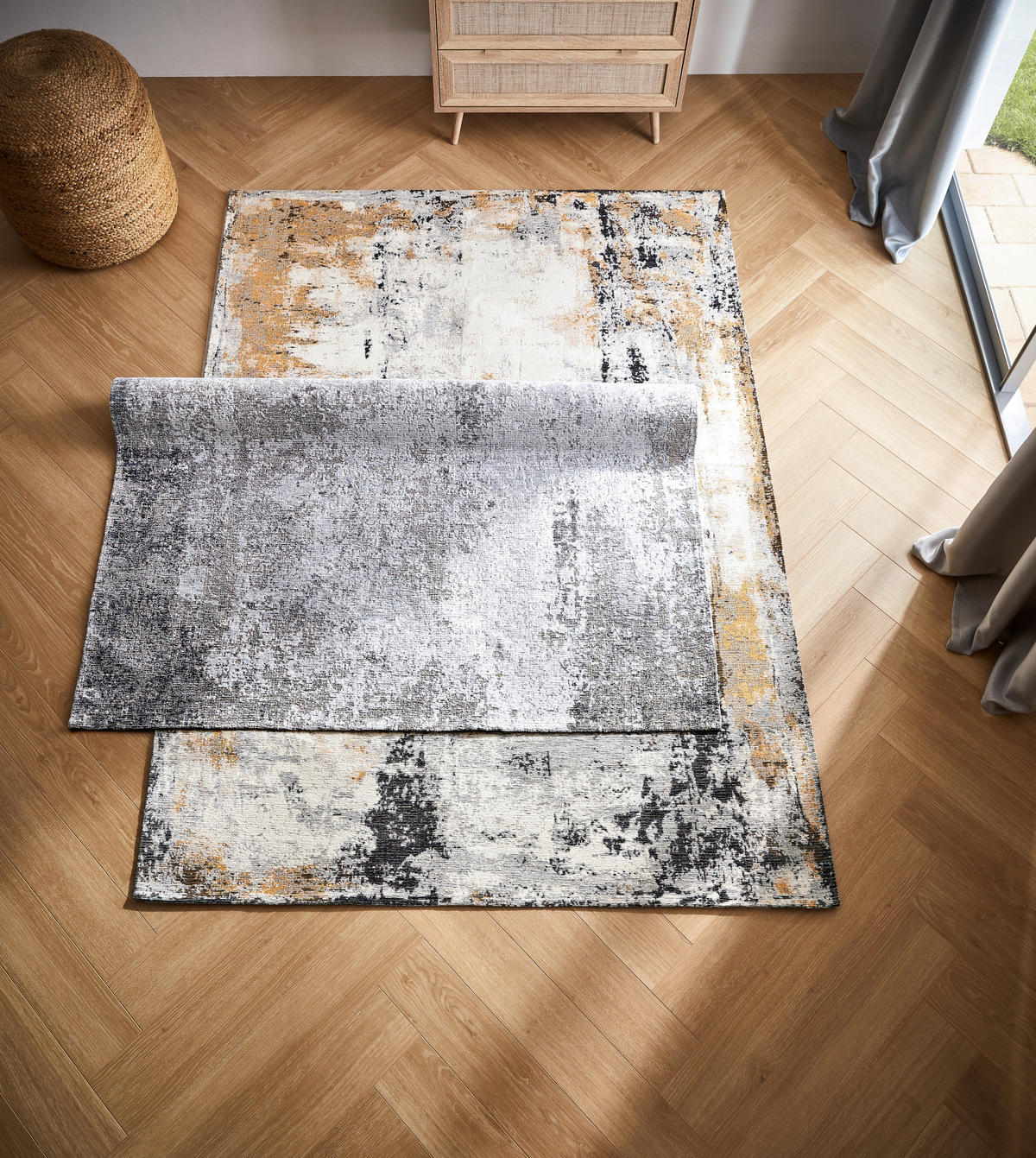 VINTAGE-TEPPICH 80/150 cm Grau  - Grau, Design, Textil (80/150cm) - Novel