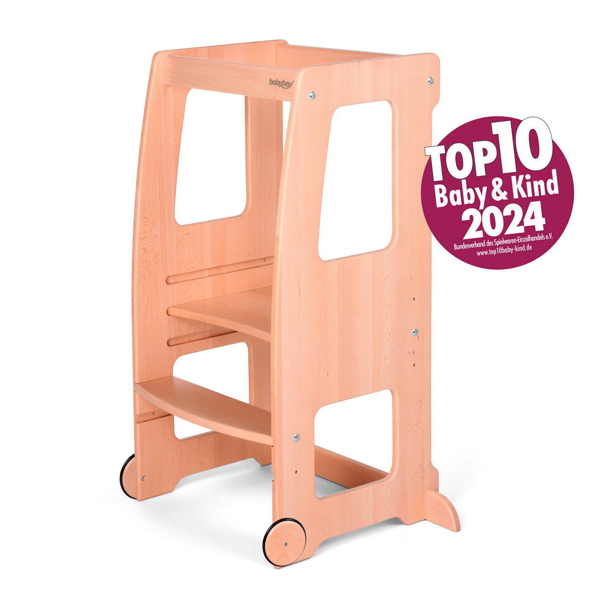LERNTURM-ROLLEN  - Naturfarben, Basics, Holz (9,2/9,2/1,80cm) - Tobi