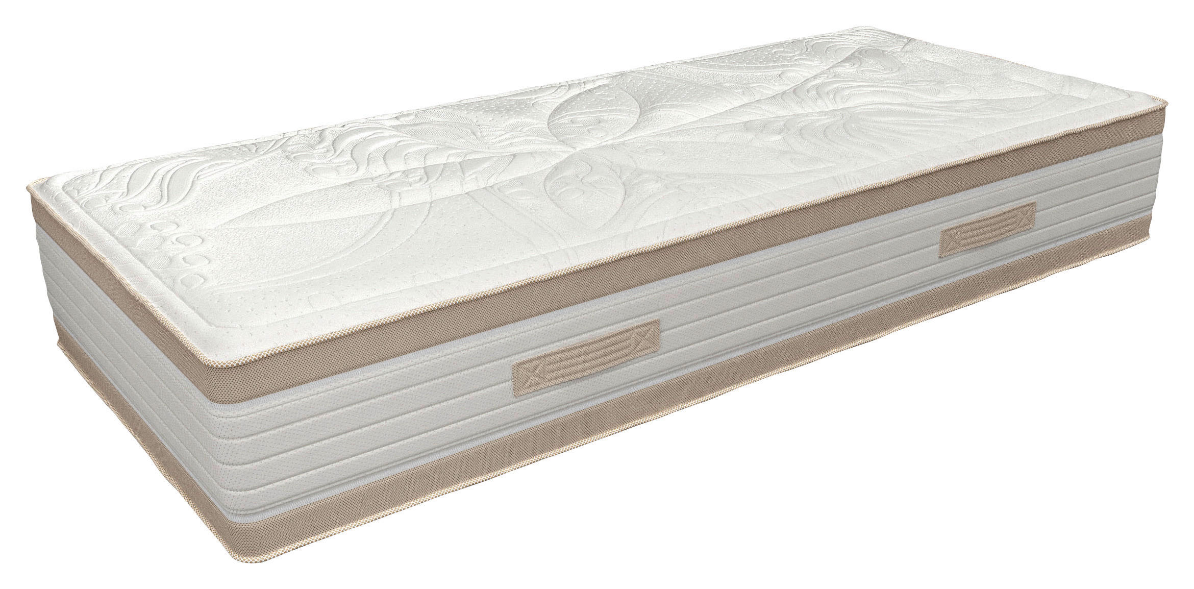 DUŠEK OD KOMFORNE PENE  160/200 cm     - bež, Dizajnerski, tekstil (160/200cm) - Hespo