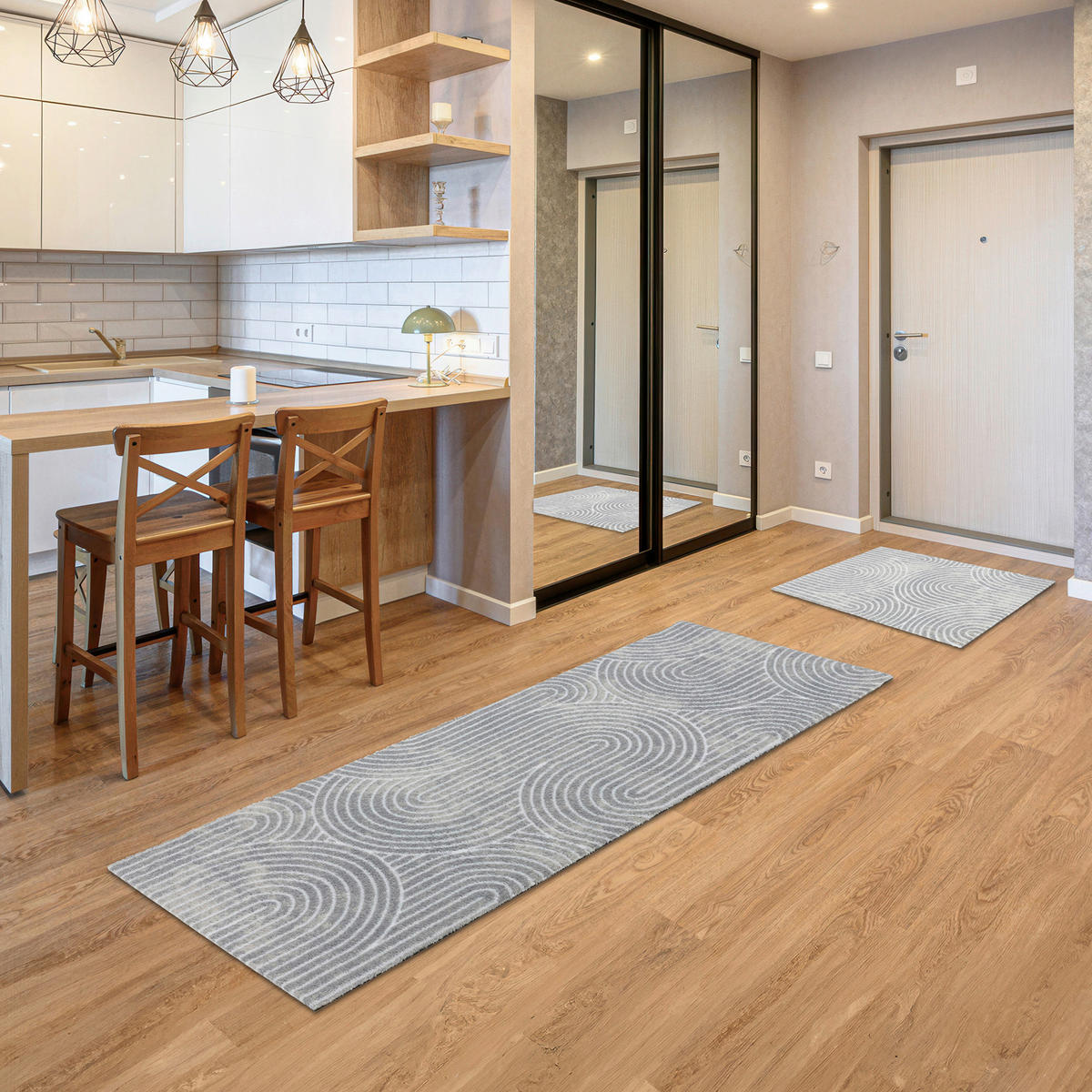 FUßMATTE  50/150 cm  Grau  - Grau, Basics, Kunststoff/Textil (50/150cm) - Astra