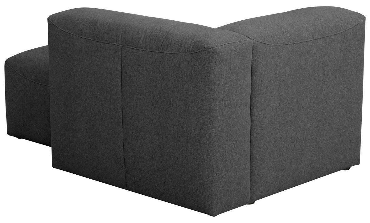 RÉCAMIERE in Flachgewebe Anthrazit  - Anthrazit, Design, Kunststoff/Textil (160/73/100cm) - Max Winzer
