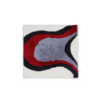 BIDET-VORLEGER Colani 11 Rot, Weiß 60/60 cm  - Rot/Weiß, Basics, Kunststoff/Textil (60/60cm) - Grund