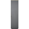 GARDEROBENSCHRANK  in 50/200/40 cm  - Anthrazit/Schwarz, Design, Holzwerkstoff/Metall (50/200/40cm) - Dieter Knoll