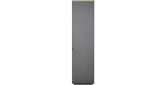 GARDEROBENSCHRANK  in 50/200/40 cm  - Anthrazit/Schwarz, Design, Holzwerkstoff/Metall (50/200/40cm) - Dieter Knoll