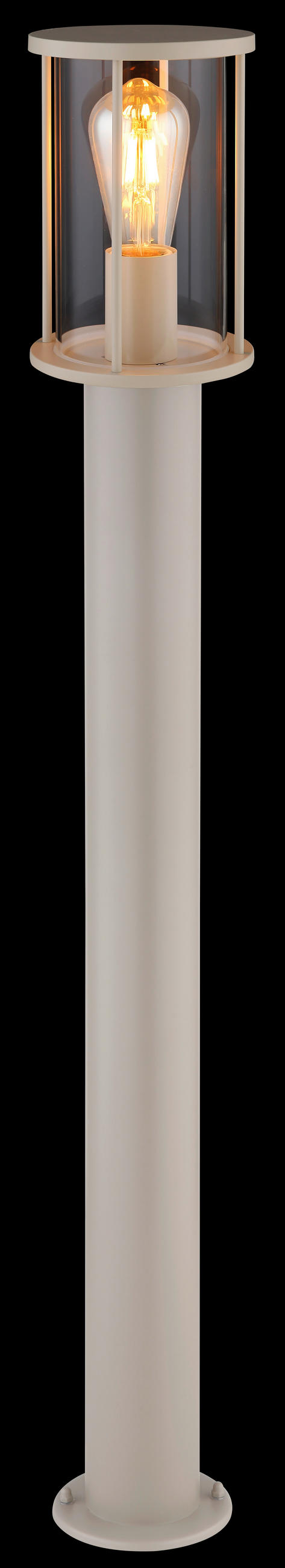 AUSSENLEUCHTE Gracey 14,3/100 cm  - Sandfarben/Klar, KONVENTIONELL, Glas/Metall (14,3/100cm) - Globo