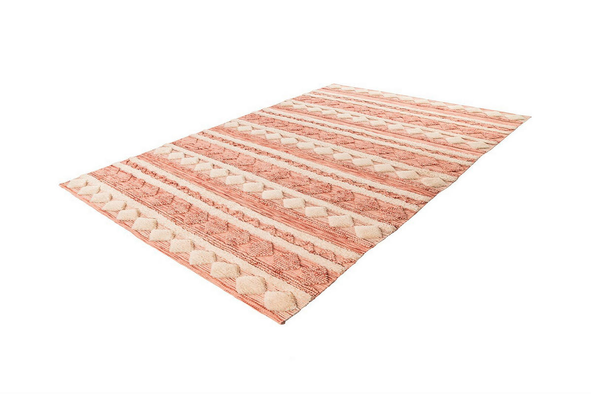 TEPPICH 80/150 cm Bohist 225 Rosa / Creme Rosa  - Rosa, KONVENTIONELL, Textil (80/150cm)