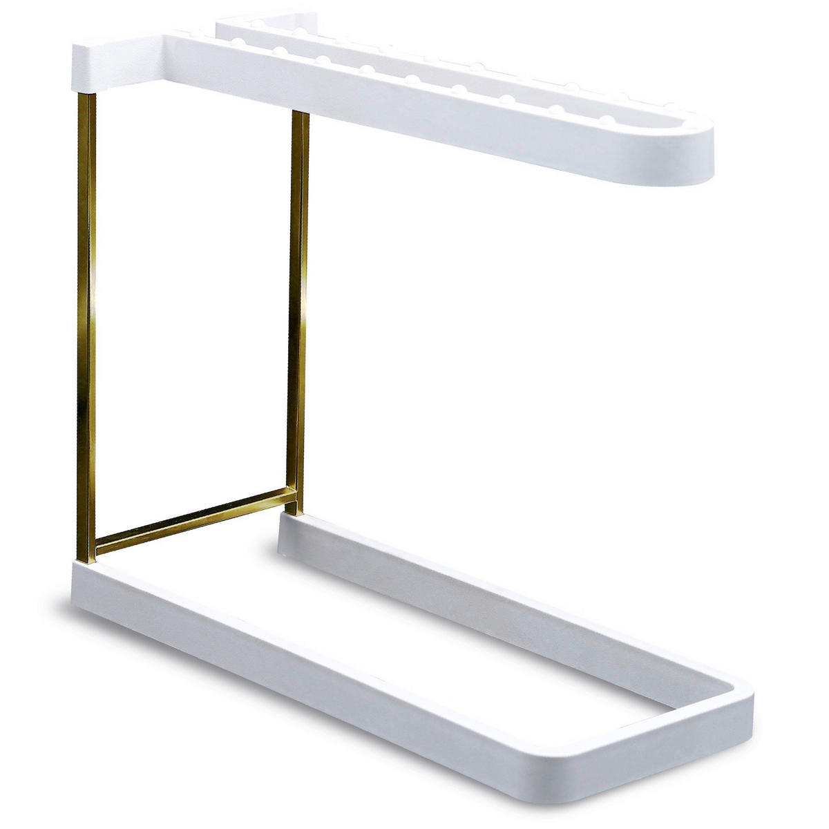 WEINGLASHALTER - Weiß, Basics, Naturmaterialien/Metall (28/24/13cm) - HAPPY SINKS