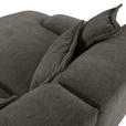 ECKSOFA Dunkelgrau Flachgewebe Rückenkissen, Nierenkissen, Rücken echt  - Dunkelgrau/Schwarz, KONVENTIONELL, Kunststoff/Textil (174/274cm) - Carryhome