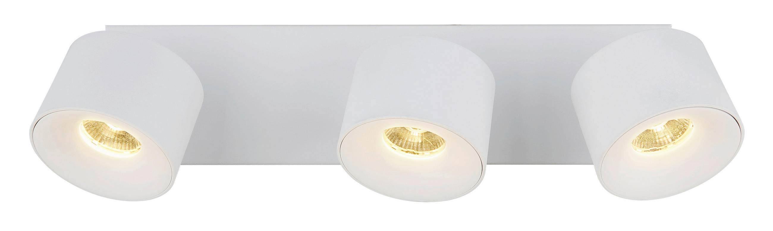 LED-STRAHLER - Weiss/Transparent, Design, Kunststoff/Metall (33/7,2/12cm) - Globo