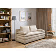 SCHLAFSOFA  mit Liegefunktion, Schlafen auf Sitzhöhe, Rücken echt Struktur Beige  - Beige/Schwarz, KONVENTIONELL, Kunststoff/Textil (195/93/83cm) - Carryhome