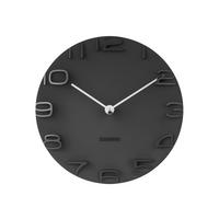 WANDUHR Schwarz 42/42/5 cm  - Schwarz, Basics, Kunststoff (42/42/5cm) - Karlsson