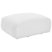 SOFAELEMENT BLOOM Flachgewebe, Teddystoff Weiß  - Weiß, Trend, Textil (82/45/122cm) - Livetastic