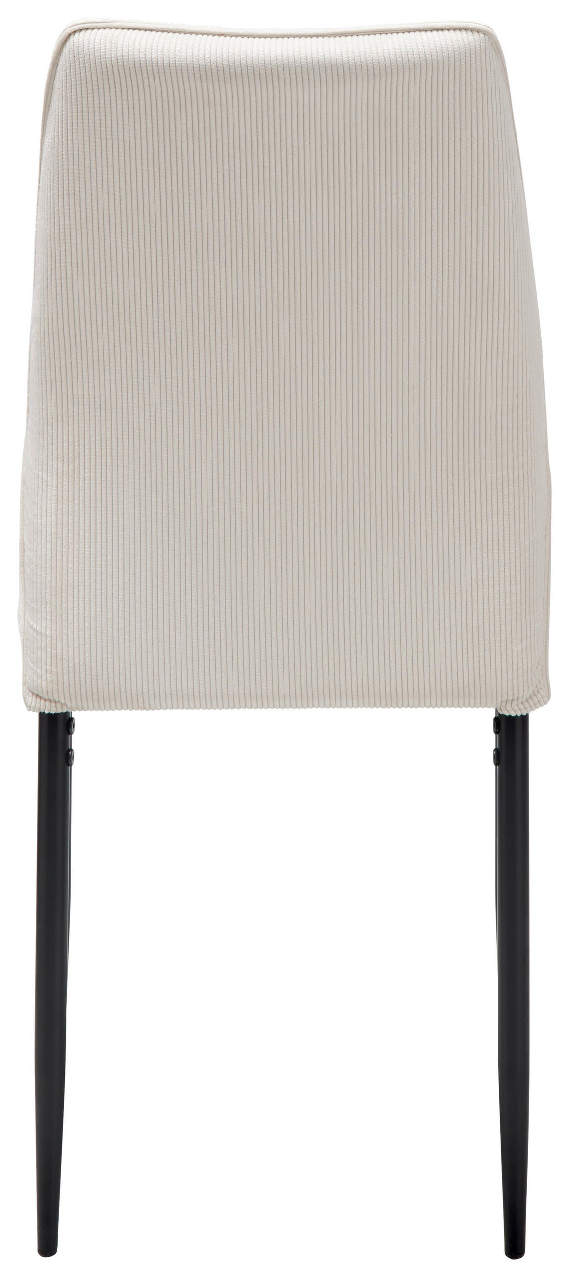 STUHL Cord Beige  - Beige/Schwarz, LIFESTYLE, Textil/Metall (44/96/58cm) - Livetastic