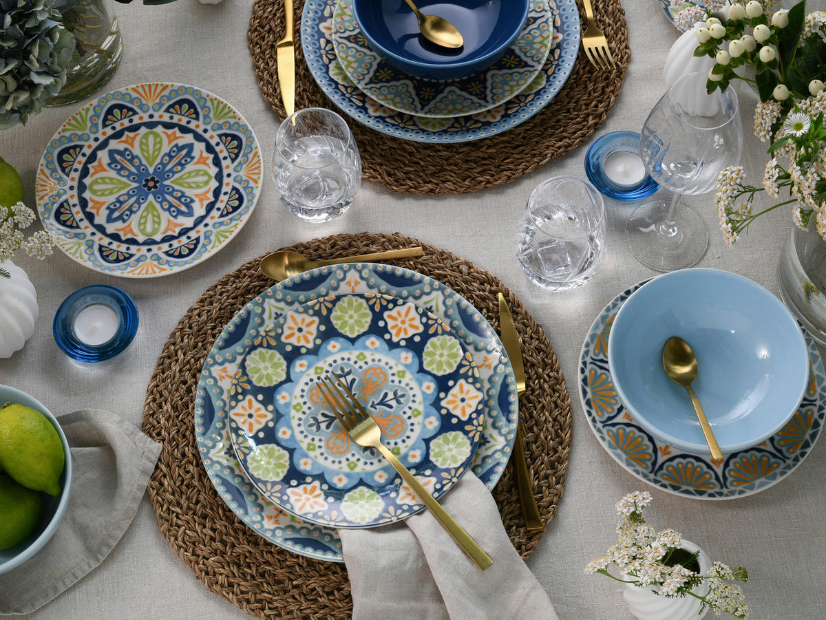 TAFELSERVICE Patio 12-teilig  - Multicolor, Basics, Keramik - Creatable