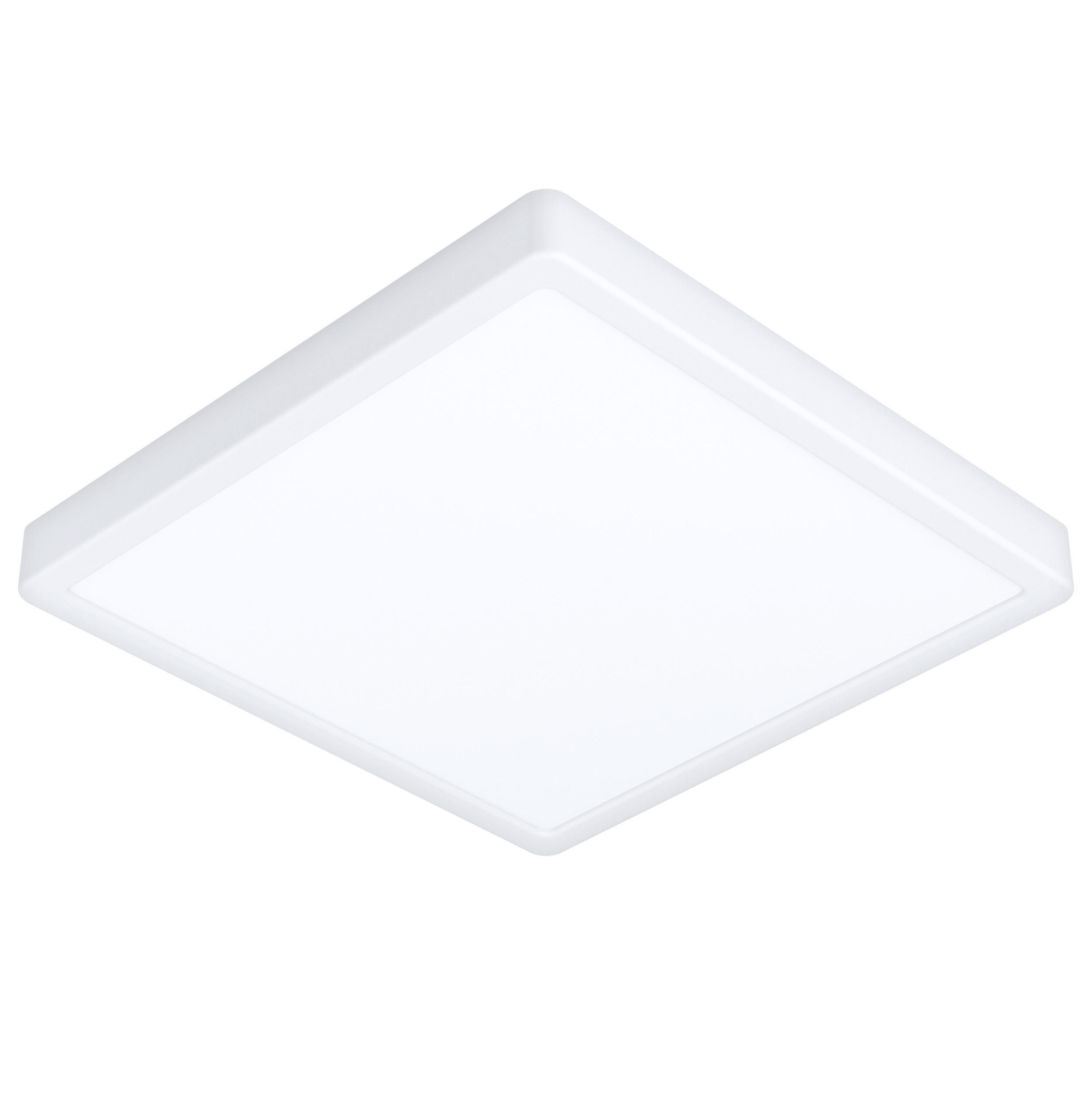 BADEZIMMER-DECKENLEUCHTE Fueva 5 28,5/28,5/3 cm   - Weiß, KONVENTIONELL, Kunststoff/Metall (28,5/28,5/3cm) - Eglo