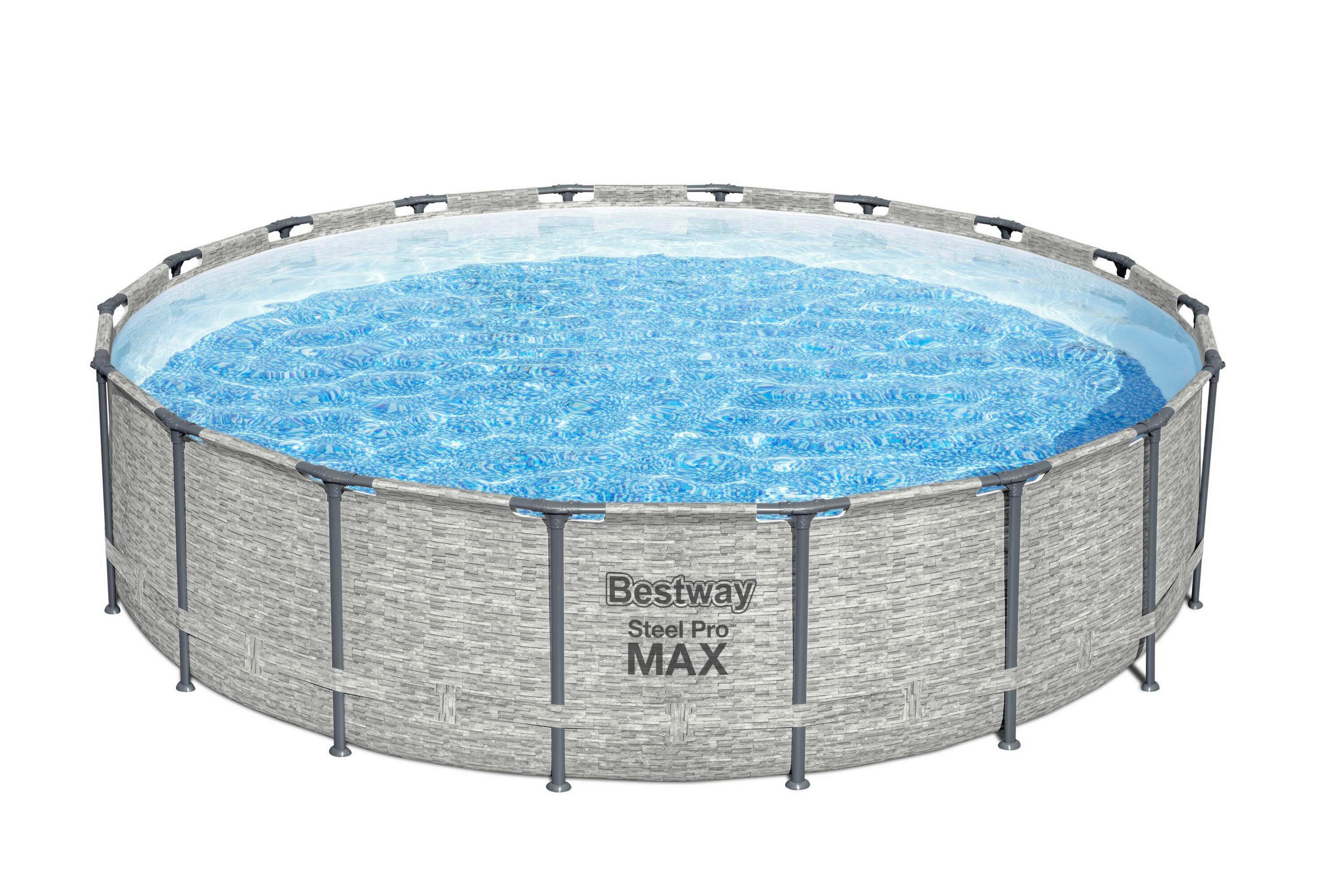 POOL 5618Y 549/122 cm  - Blau/Weiß, Basics, Kunststoff/Metall (549/122cm) - Bestway