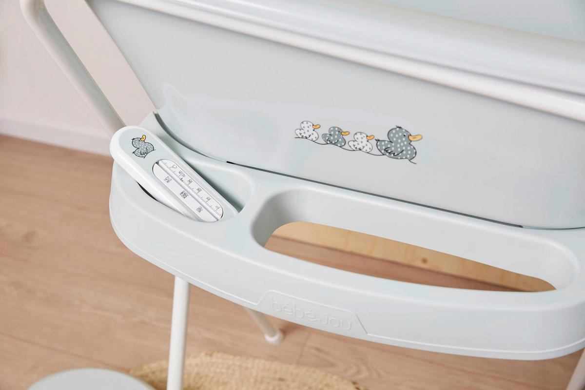 BABYBADEWANNE SEPP  - Pastellgrün, Basics, Kunststoff (86/44/32cm) - Bebe Jou
