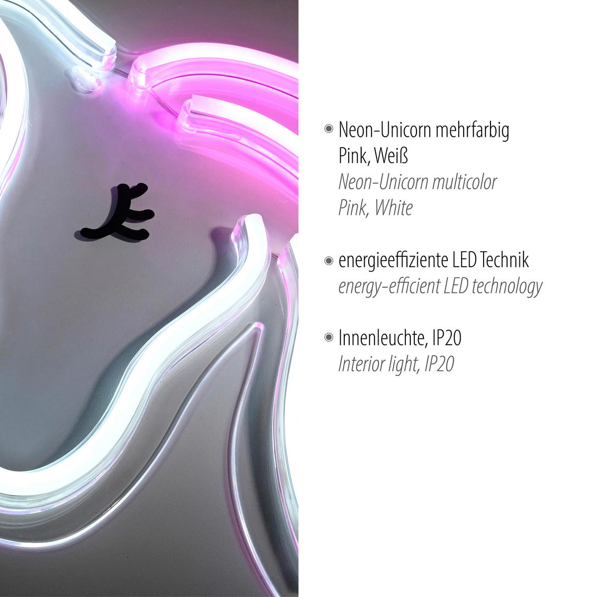 DEKORAČNÉ LED SVIETIDLO - viacfarebná, Basics, plast (33/1,8/33cm)